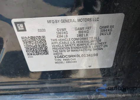 2020 Cadillac Ct4 Sport from USA, damaged, VIN 1G6DC5RK0L0134198